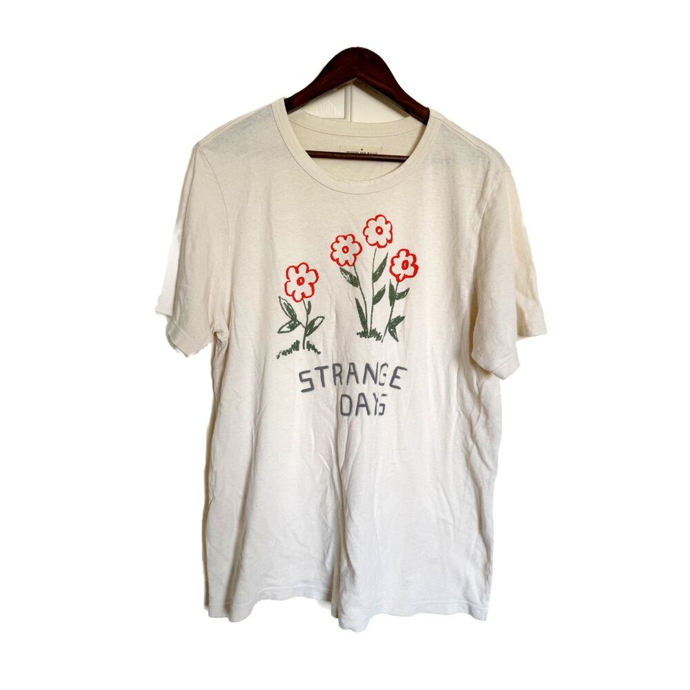 Imogene + Willie Strange Days Flower Graphic Tee Cream XL - Picture 2 of 8